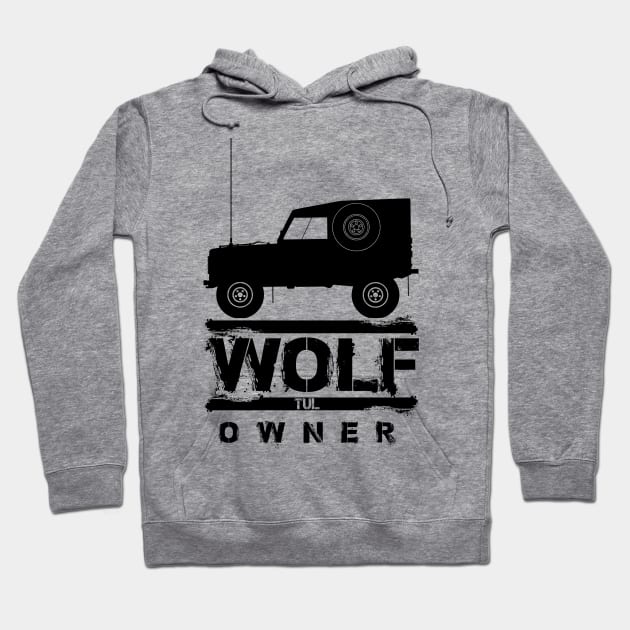 Land Rover Wolf/TUL Hoodie by Mindwisp